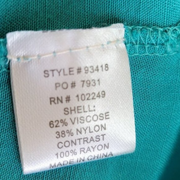 Skies Are Blue Dakota Turquoise & Coral Fit & Flare Tank Dress Women's Size M - Picture 10 of 12